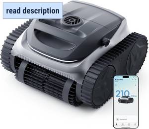 lot 121591 image: Retails for $430 (2026 New) Bubot 700 Cordless Roboitc Pool Cleaner, Pool Vacuum with 210-Min Rumtime, Superior Suction, Triple Motors, FloorWallWaterline Cleaning, for Inground & Above-Ground Pool, Light Grey