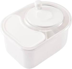 lot 131478 image: Fruit Cleaner Spinner Efficient Bowl Washing Portable Washing Machine with Lid and Filter (White)