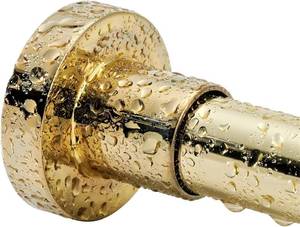 lot 131488 image: BRIOFOX Spring Tension Curtain Rod 43-73 Inches, Rust-Resistance and Non-Slip Shower Curtain Rod for Window or Bathroom, Gold