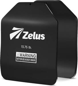 lot 131509 image: Retails for $110 ZELUS Curved Weighted Vest Plates for Workout, 5.758.7513.75LB Pairs Steel Weight Plates for Tactical Weight Vest, Ergonomic Training Plates for Running, CrossFit & Strength Training