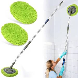 lot 231606 image: 66 Wall Mop with Long Handle,Ceiling Dust Mop with 15  Labor-Saving Elbow