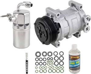 lot 231618 image: Retails for $224 AC Compressor & AC Kit For Chevy Silverado & GMC Sierra 4.3L V6 & 6.6L Duramax Diesel - BuyAutoParts 60-80166RK New