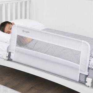 lot 231640 image: Regalo Safety Swing Down Crib Rail for Toddlers, 33 Baby Bed Rail Guard with Reinforced Anchor Safety System, Convertible Crib Bed Rail, White