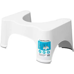 lot 331316 image: Squatty Potty 9 in. Ecco Plastic Toilet Stool in White
