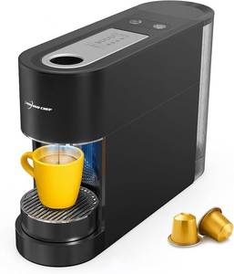 lot 331321 image: Retails for $130 Espresso Machine Coffee Makers, Compatible with Nespresso Original Pods, One-Touch with Illuminated Brew Zone, 20 Bar Pump, 33.8oz Removable Tank, Compact Design, CM-C07-A