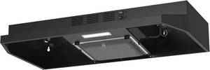 lot 331335 image: Range Hood 30 inch, Black Under Cabinet Range Hood, Ductless Range Hood