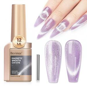 lot 331353 image: Lavender Purple Cat Eye Gel Nail Polish, Magnetic Gel Polish
