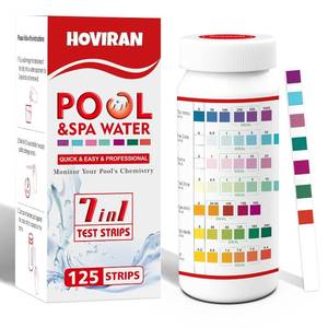 lot 431485 image: Pool Test Strips 7 Way, Quick Pool and Spa Test Strips 125ct Hot Tub Test