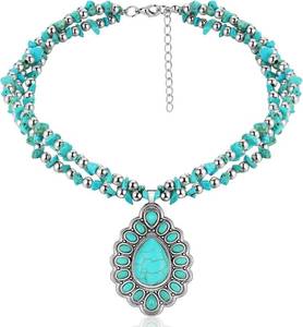 lot 431491 image: Bonuci Turquoise Necklace Long
