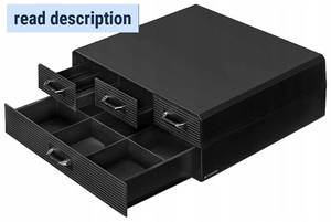 lot 131504 image: Coffee Pod Holder with 4 Drawers Compatible with Nespresso CBTL KCups Verismo Capsule Storage Organiser 2Tier Container Box Black