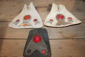 lot 2595 image: Vintage Motorcycle Mud Flaps