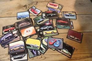 lot 2644 image: Vintage Sports Car Trading Cards