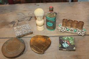 lot 2667 image: Antique Lip Stick Holder and More