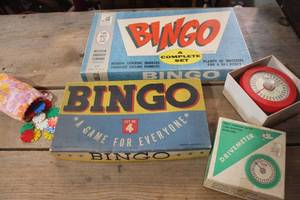 lot 2694 image: Vintage Bingo Games and More