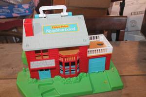 lot 2713 image: Vintage Fisher Price Neighborhood