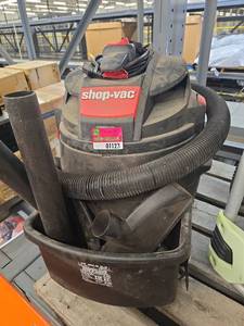 lot 1123 image: Shop-Vac 16 Gallon 6.5 HP Wet Dry Vacuum with Hose and Accessories