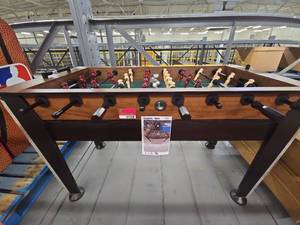 lot 1128 image: Barrington Billiards Company Foosball Table