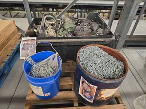lot 1131 image: Lot of Industrial Chain and Ratchet Straps Mixed Sizes