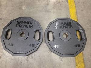 lot 1178 image: Hammer Strength 45 lb Weight Plate - Set of 2