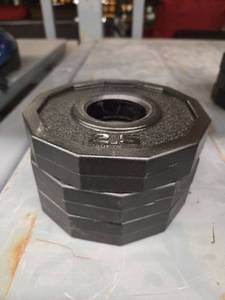 lot 1318 image: Hammer Strength 2.5 lb Barbell Weight Plate - Set of 3