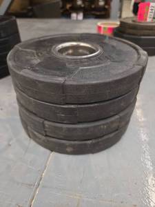 lot 1341 image: Hammer Strength 5 lb Weight Plates - Set of 4