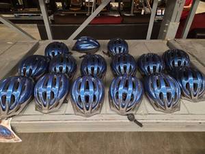lot 1343 image: Top Gear Bicycle Helmets Size Small - Set of 15
