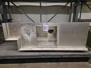 lot 1381 image: Commercial Stainless Steel Drink Despenser Table With Open Under Storage