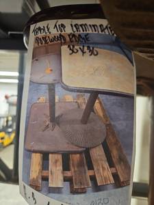 lot 4027 image: Set of Four Square Tables Laminate Top