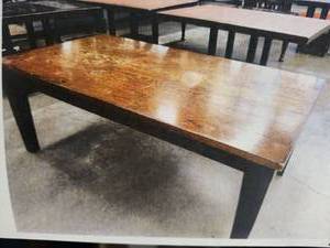 lot 4032 image: Wooden Dining Table and Chairs