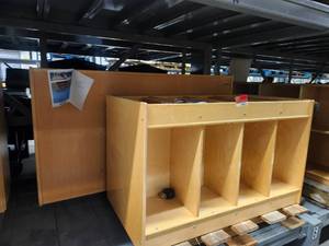 lot 4071 image: Cabinet Partition with Lockable Doors