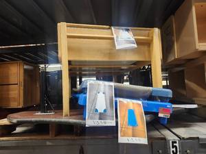 lot 4089 image: Blue and White Cots