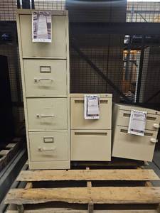 lot 4115 image: Filing Cabinets 1 - 4 drawer 2 - 2 drawer