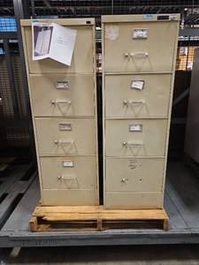 lot 4145 image: 2 - 4 Drawer File Cabinets