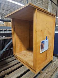 lot 4167 image: Wooden Podium W Storage Space