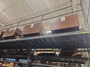 lot 4170 image: Set of 3 Brown Wooden Dressers