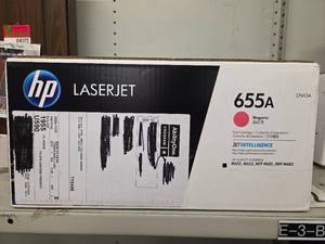 lot 4175 image: HP 655A - Magenta Print Cartridge CF453A LaserJet Enterprise