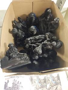 lot 4200 image: 8 - Calling Dustoff, Combat Chaplain Statues&nbsp