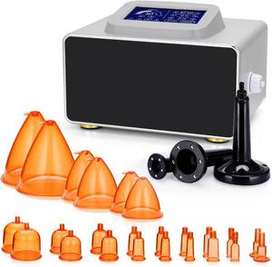 $299 Vacuum Therapy Machine Touch Screen - Vacuum Cupping Kit Manual Massager Scraping Therapy Set with 24 Cups and 3 Massage Rollers