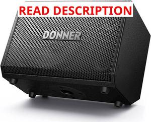 lot 1029 image: $229 Donner MT-1 Portable PA System, 300W Wireless BT Speaker Sound Amplifier, 4-6h Outdoor Use, with Two 2.5 Trebles, 8 Woofer, Support TRS 6.35USBAUXMic Inputs