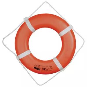 lot 2059 image: 20 in. Closed Cell Foam Life Ring with Webbing Straps in Orange