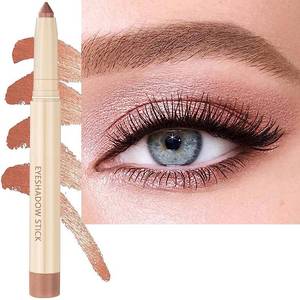 lot 2090 image: Rose Gold Eyeshadow Stick, Smooth Cream Shimmer Eyeshadow Pencil, Waterproof Long Lasting High Pigmented Hypoallergenic Eye Shadow Highlighter Stick Create Multi-Dimension Eyes Look(15# Rose Gold)