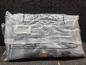 lot 2113 image: Clear Backpack with Metal Closure