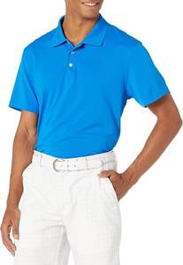 lot 4086 image: Amazon Essentials Mens Moisture Wicking Golf Polo Shirt, Short Sleeve, Slim-Fit, Quick-Dry, Active Wear Blue XXL