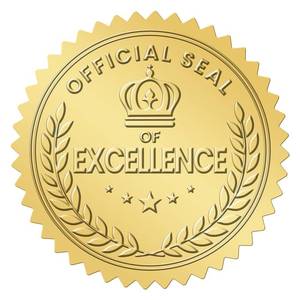 lot 4053 image: Anwyll Gold Seals Stickers for Certificate - 2In 100Pcs Foil Embossed Official Seal of Excellence Award Sticker,Self-Adhesive Metallic Envelope Seals Labels Stickers for Diploma Graduation 2026