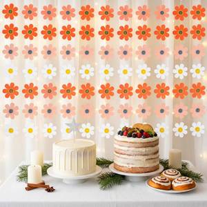 lot 4060 image: 8 Pcs Daisy Garland, Boho Daisy Garland for Decorations Flower Hanging Banner for Birthday, Wedding, Baby Shower Party Decorations Supplies