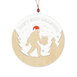 lot 4074 image: Big Foot Christmas Ornaments 2026, Dont Stop Believing Funny Sasquatch Ornament for Camping Lovers, Bigfoot Xmas Ornaments Gifts for Men Women, Cool Bigfoot Gifts for Friends, Family, Coworker