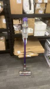 lot 10078 image: Dyson v8 Animal Cordless Stick Vacuum Cleaner Purple - Retail $0