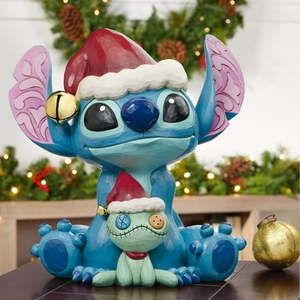 lot 16069 image: Disney Holiday Stitch and Scrump Statue by Jim Shore