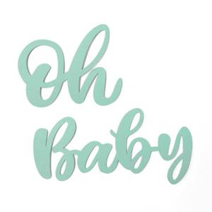 lot 266 image: Sage Green Oh Baby Sign for Baby Shower Arch Backdrop Boho Felt Oh Babies Letter Signs for Gender Reveal Party Shower Event Letters Backdrop Party Decor Wall Photo Props 1st Birthday Decor