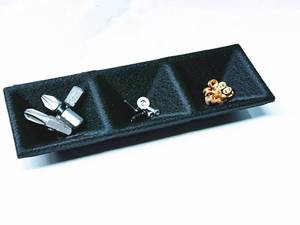 lot 321 image: Small Parts Tray Set, Pack of 3, Stackable and Shapeable, Tool Trays for Storage Organizer Screw, Bolts, Washers, Nuts and Small Tools, Jewelry Organizer, Jewlers Tools, Made in Texas 3pcs